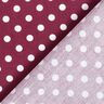 Cotton Poplin Polka dots – burgundy/white,  thumbnail number 4