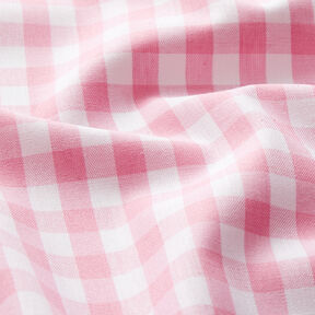 Cotton Vichy check 1 cm – pink/white, 