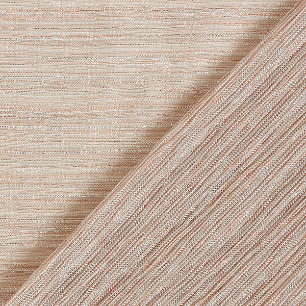 Glitter stripes pleated jersey – rose gold/silver,  image number 4