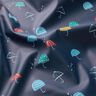 Raincoat Fabric colourful umbrellas Digital Print – navy blue,  thumbnail number 3