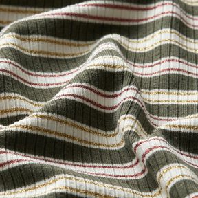 glitter stripes ribbed jersey – khaki, 