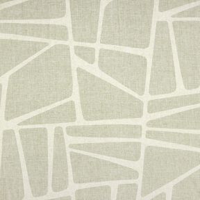 Curtain Fabric Linen Blend Shapes  – reed/natural, 