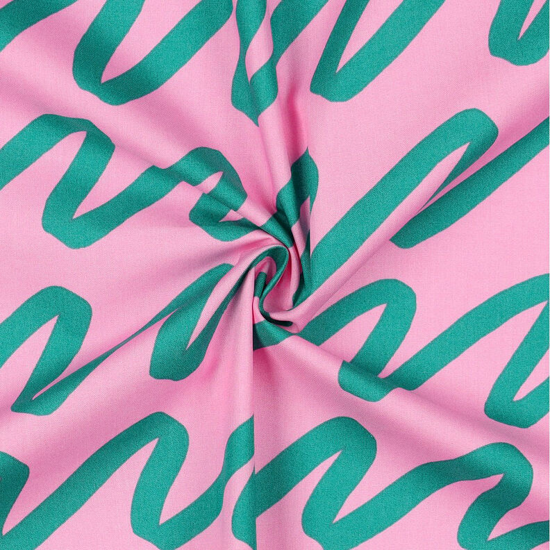 Cotton Poplin Making Waves | Nerida Hansen – pink,  image number 4