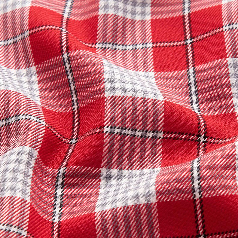 Viscose mix Prince of Wales check – chili, image number 2