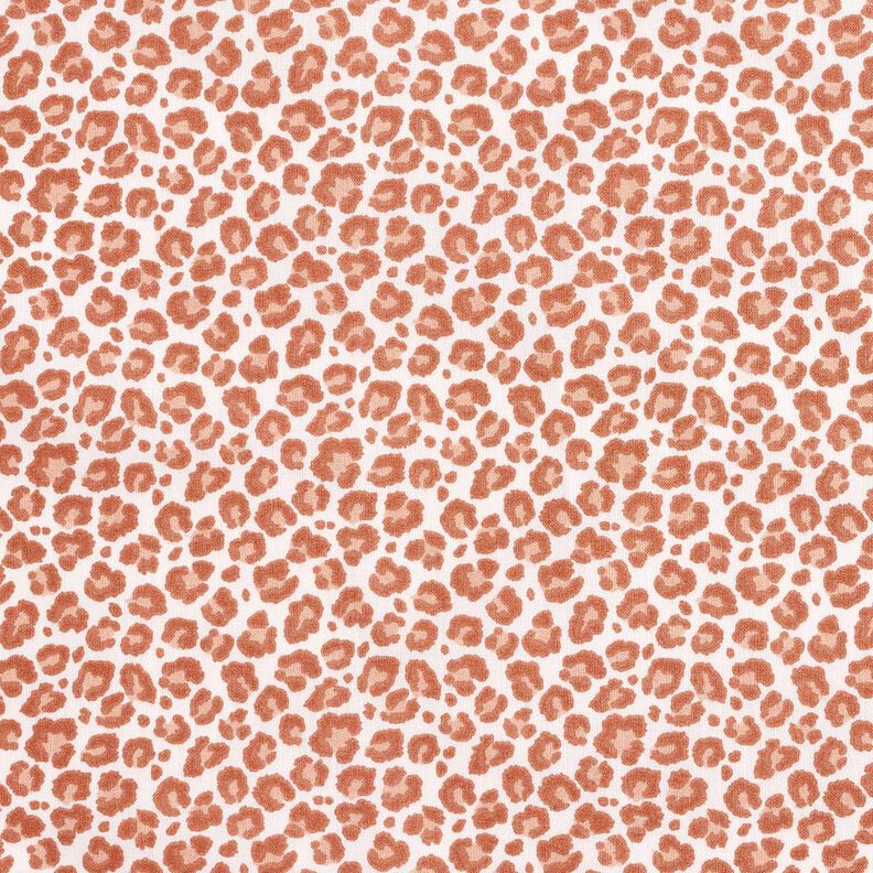 Cotton Cretonne small leopard print – ivory/copper,  image number 1
