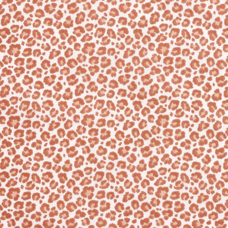 Cotton Cretonne small leopard print – ivory/copper, image number 1