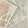 Curtain Fabric Linen Blend Shapes  – chestnut/natural,  thumbnail number 5