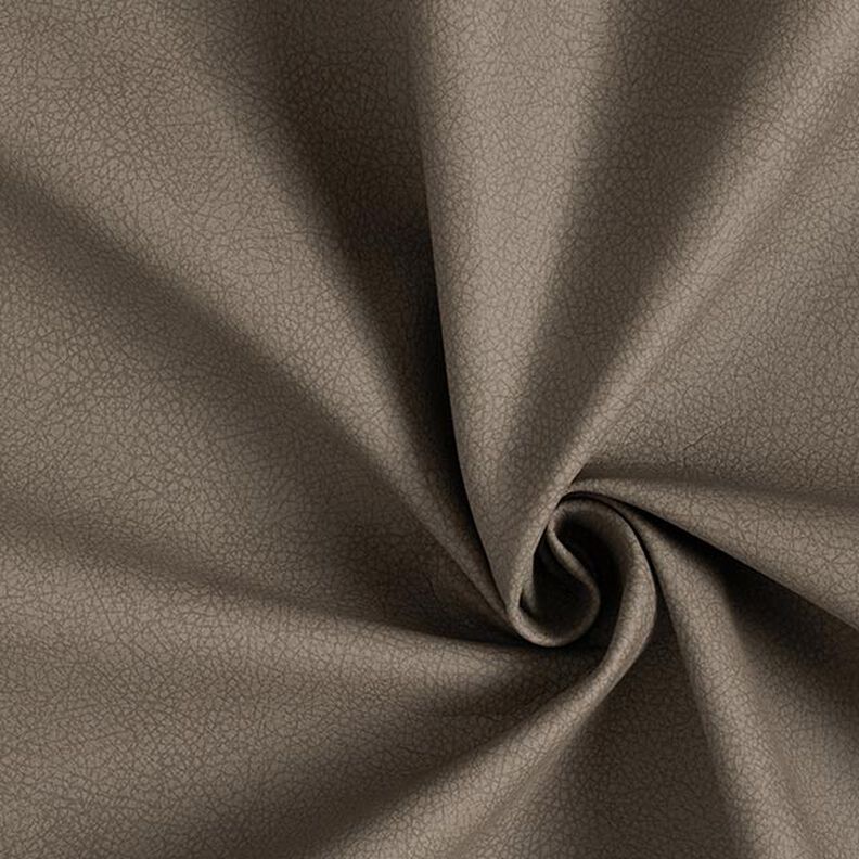 Upholstery Fabric Imitation Leather Finely Patterned – dark taupe,  image number 1