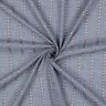 Cotton Jacquard Checks and flowers – ocean blue/white,  thumbnail number 3