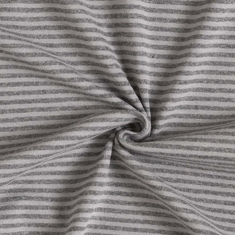 Ribbing Striped tubular fabric – silver/dark grey,  image number 3