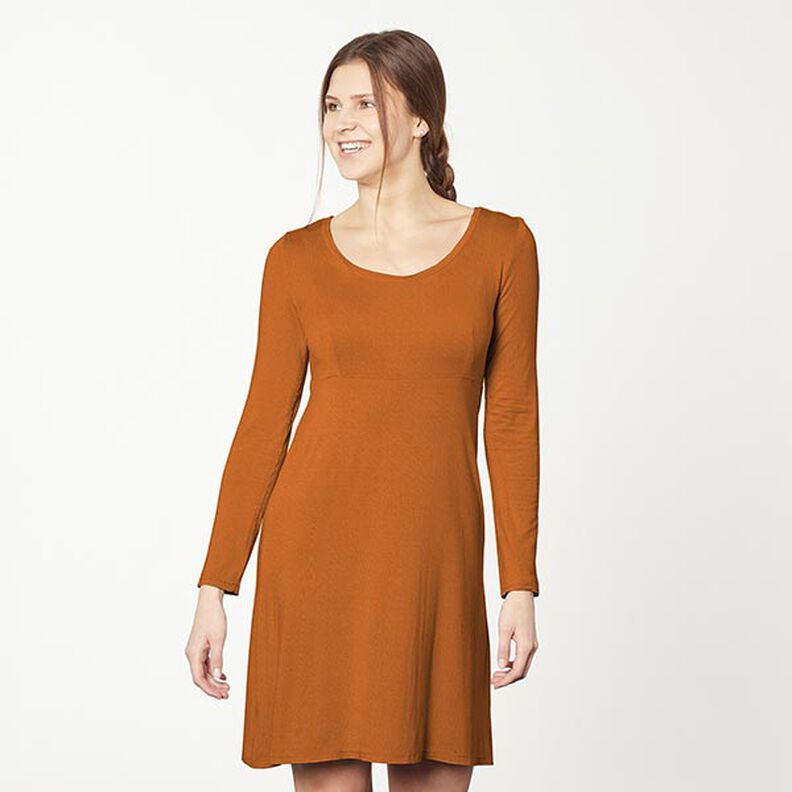 Medium Cotton Jersey Plain – caramel,  image number 6