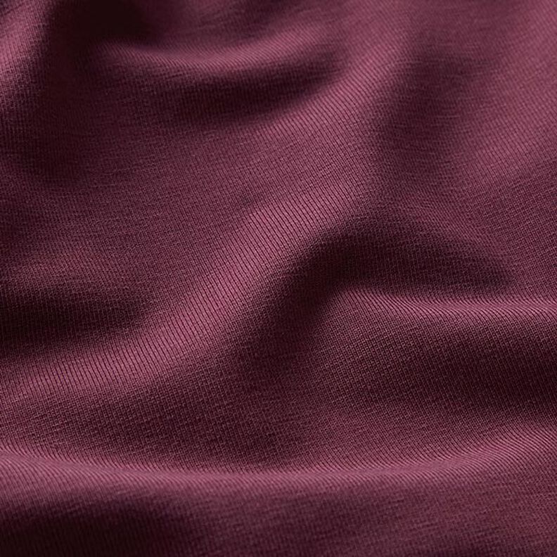 GOTS Cotton Jersey | Tula – aubergine,  image number 2