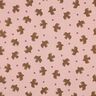 GOTS Double Gauze/Muslin Birds and hearts | Poppy Fabrics – dusky pink,  thumbnail number 1