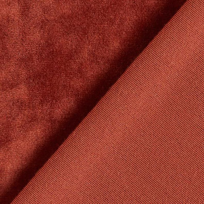 Stretch Velvet Nicky Velours – terracotta,  image number 3