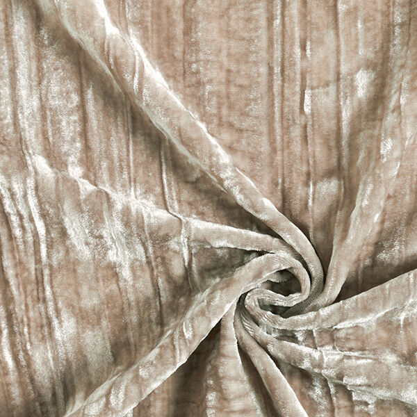 Plain Crushed Velvet – dark taupe, image number 3