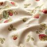 Decor Fabric Half Panama Strawberries – carmine/natural,  thumbnail number 2
