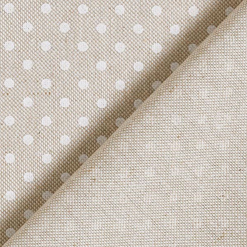 Decor Fabric Half Panama classic dots – natural/white, image number 4