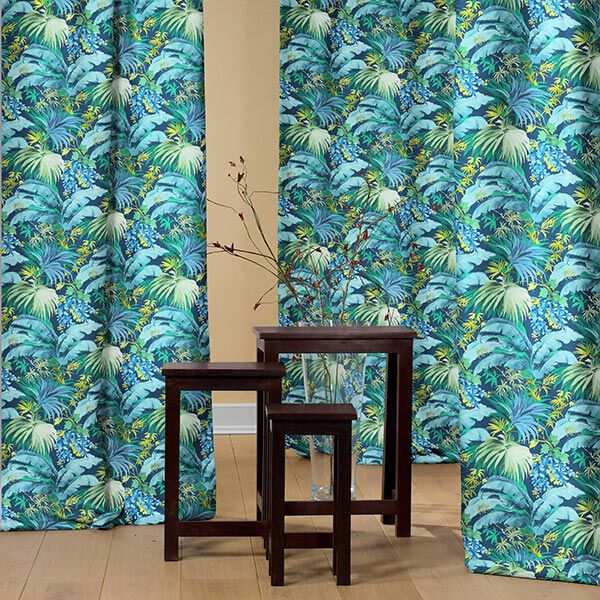 Half-Panama Decor Fabric Polinesia – blue/green,  image number 5