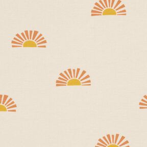 Cotton Jersey sunrise Digital Print – cream, 