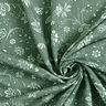 Art Nouveau flowers viscose fabric – dark pine,  thumbnail number 3