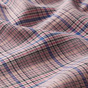 Cotton Blend fine check print – intense pink/royal blue, 