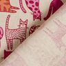 Decor Fabric Half Panama Colourful Cats – natural/purple,  thumbnail number 4