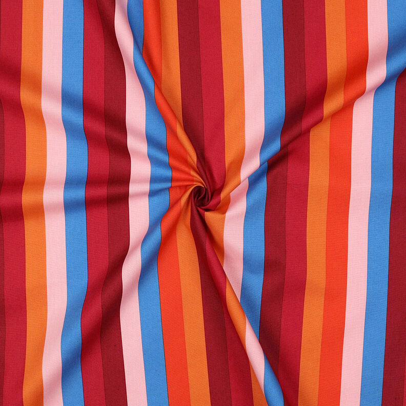 Cotton Poplin Summer Stripe | Nerida Hansen – burgundy,  image number 3