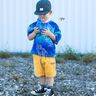 Cotton Jersey Dinosaur outlines | Glitzerpüppi – blue lilac/peppermint,  thumbnail number 7