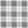 Checked fine cotton fabric – light grey/white,  thumbnail number 1