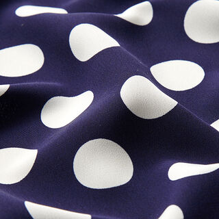 Crepe Weave polka dots [2.5 cm] – navy blue, 