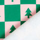 Fir Trees Soft Sweatshirt Fabric – juniper green/light pink,  thumbnail number 4