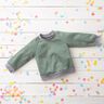 Light Cotton Sweatshirt Fabric Plain – reed,  thumbnail number 7