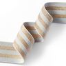 Striped Elastic [40 mm] – light grey/gold,  thumbnail number 2