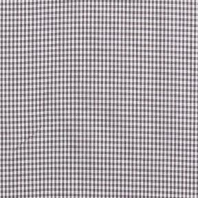 Cotton Poplin Mini check – stone grey/white, 