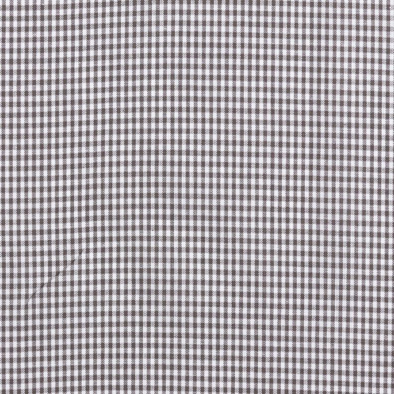 Cotton Poplin Mini check – stone grey/white,  image number 1