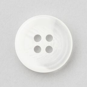 4-hole button round [Ø 15 mm] – white, 