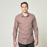 Prince of Wales check cotton blend – white/burgundy,  thumbnail number 5