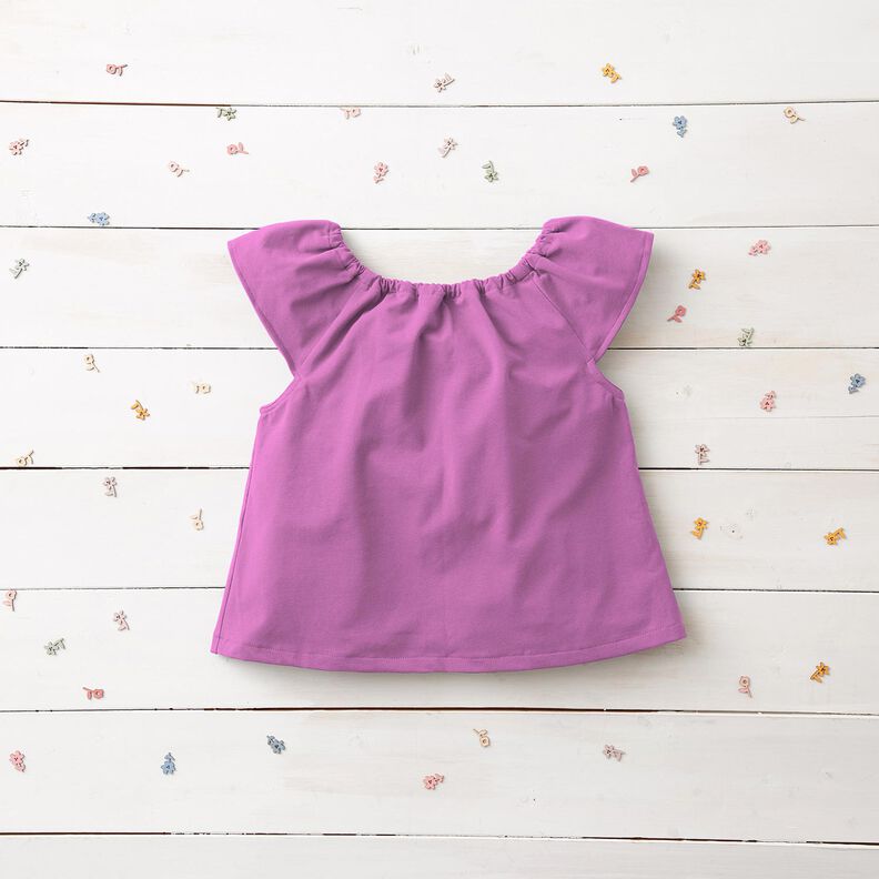 Medium Cotton Jersey Plain – red lilac, image number 11