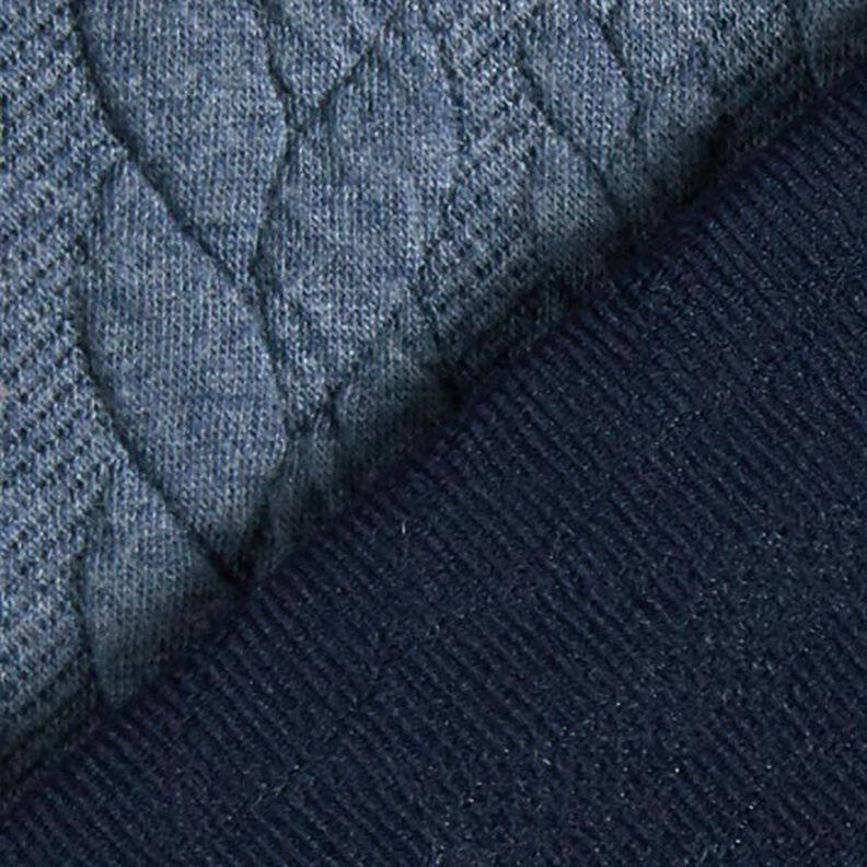 Cabled Cloque Jacquard Jersey – denim blue,  image number 4