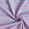 Coated Cotton Abstract Fans – pink/aqua blue,  thumbnail number 3