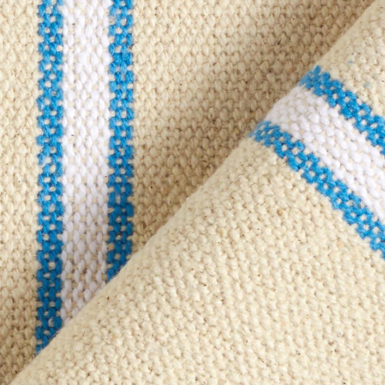 Woven Cotton rustic – turquoise/natural, image number 4