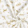 Cotton Cretonne Reindeer and stars – ivory/gold,  thumbnail number 3