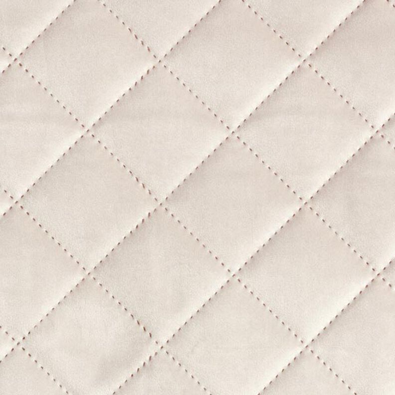 Upholstery Fabric Velvet Quilted Fabric – beige,  image number 1