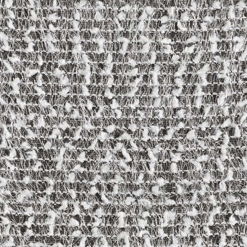 Knitted fabric effect yarn – black/white,  image number 1
