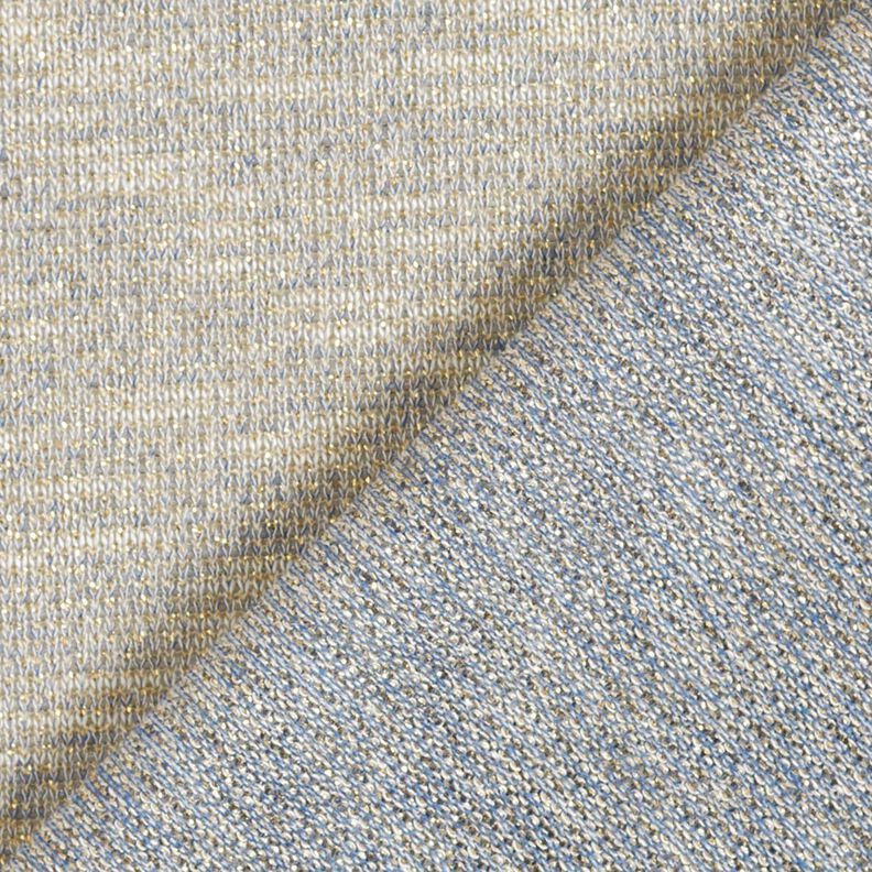 Fine knit melange glitter yarn – denim blue,  image number 4