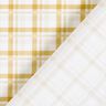 Double Check Cotton Poplin – white/mustard,  thumbnail number 4