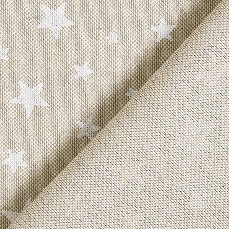 Decor Fabric Half Panama stars – natural/white, image number 4