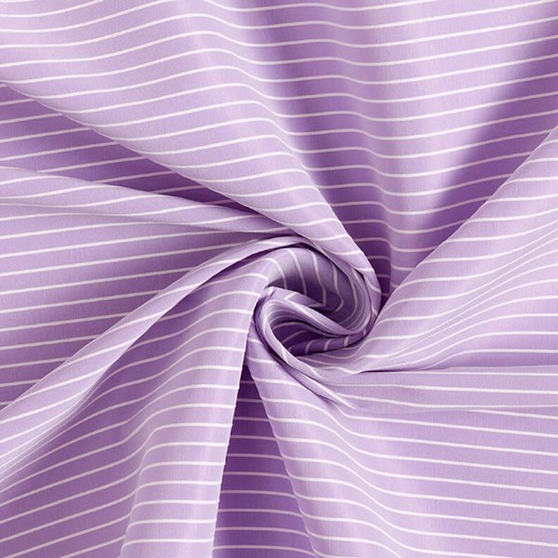 Stretch fabric with horizontal stripes – pastel violet,  image number 3
