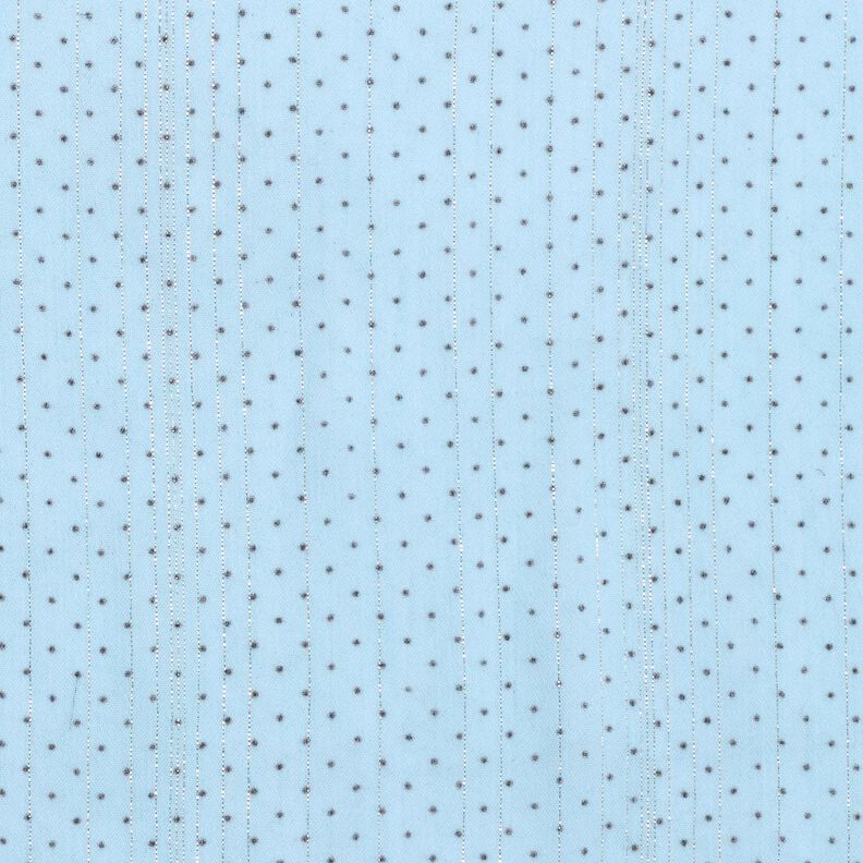 Glitter stripes and dots chiffon – light blue,  image number 1