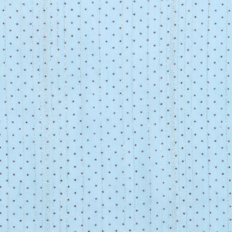Glitter stripes and dots chiffon – light blue,  image number 1